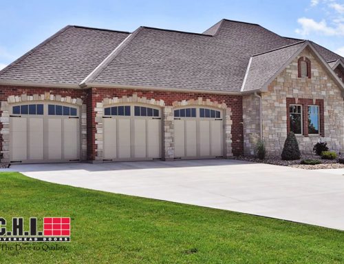 Garage Door – 5330A with Arched Madison Windows, Field Painted