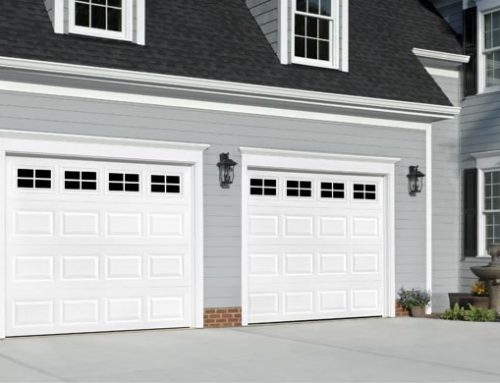 Garage Door – Traditional Short Panel with Stockton Windows, White